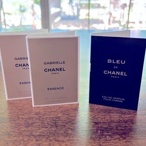 3! Chanel SAMPLE FRAGRANCES💝 perfect to carry in your purse, car or travel.